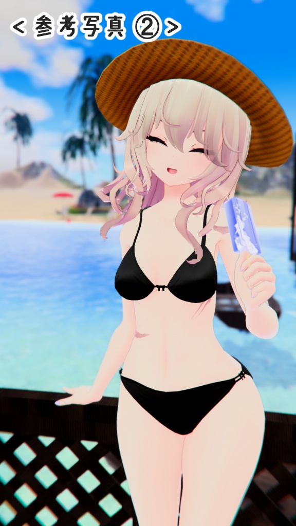 オリジナル3Dモデル 『水着&シャツセット(Ronoちゃん用)』