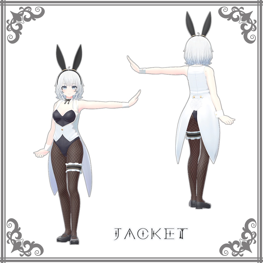 オリジナル3Dモデル 『バニーコスチューム「Frost Lily」』