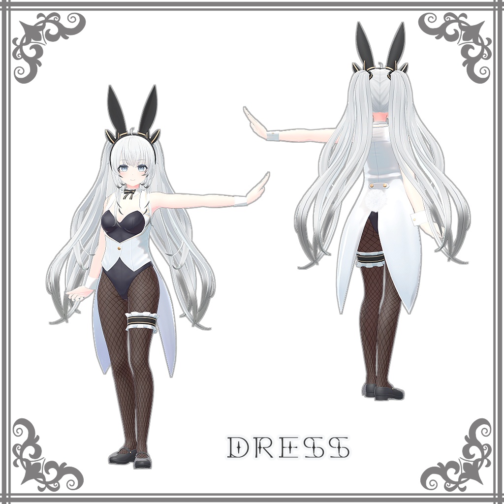 オリジナル3Dモデル 『バニーコスチューム「Frost Lily」』