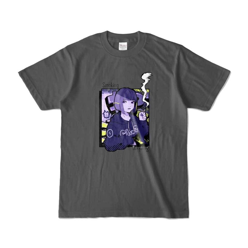 【渡瀬しぃの×飯田テイケ】コラボグッズ:ClowZ Girl 2【Tシャツチャコール】