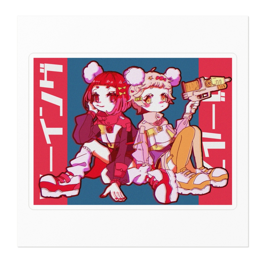 【pixivFACTORY ver.】Sewing Girls ステッカー