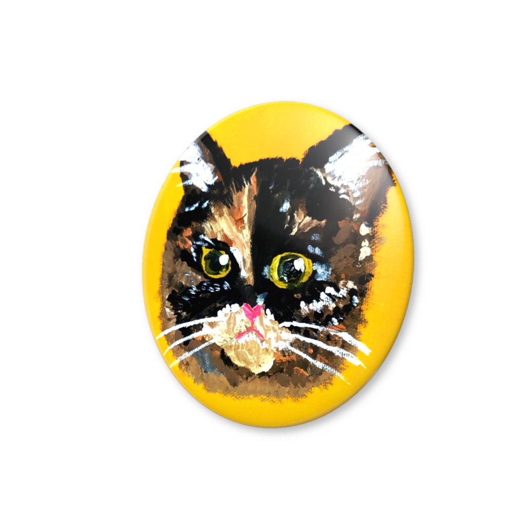 うちの猫缶バッチ