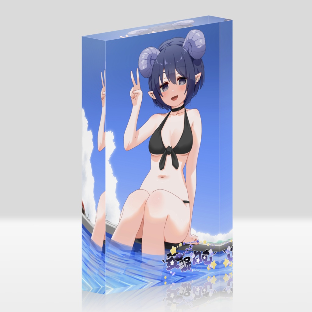 水着ねむアクリルブロック2025(ショートVer.)