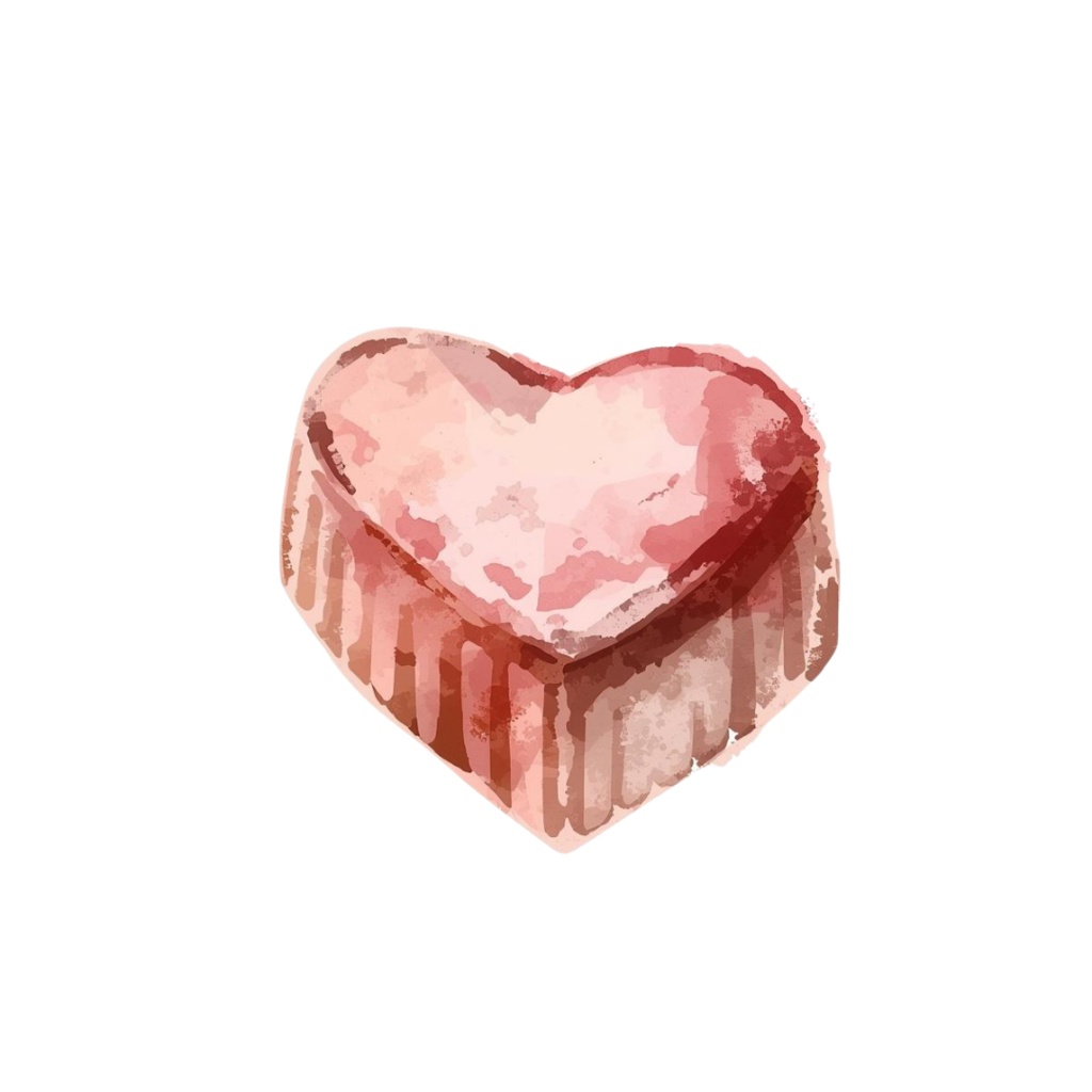 アンティーク水彩 バレンタインクリップアート18セット(PNG背景透過)