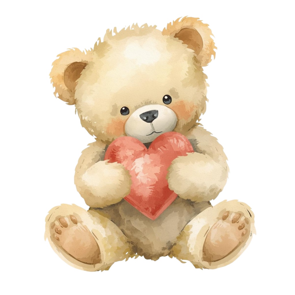 アンティーク水彩 バレンタインクリップアート18セット(PNG背景透過)