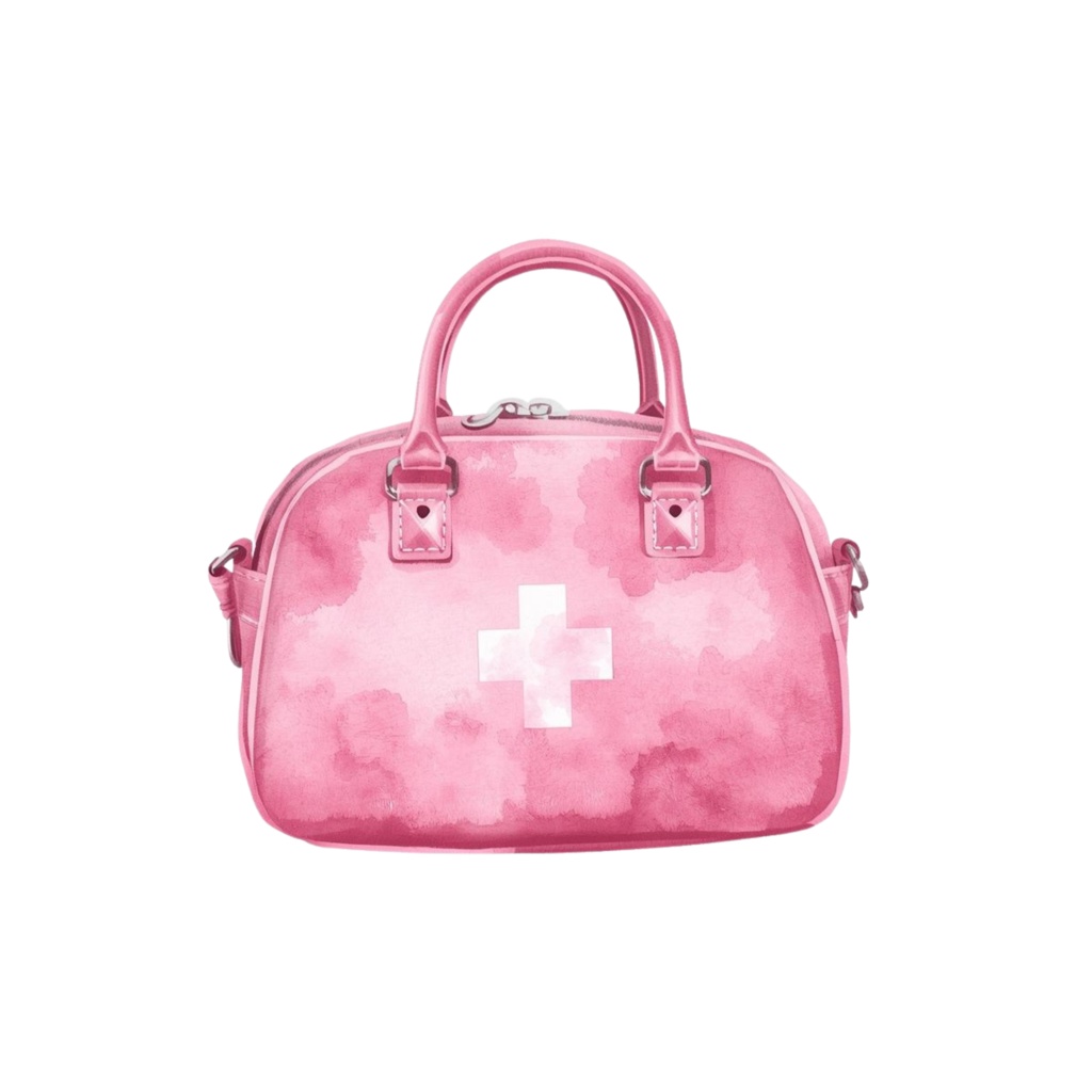 ふわふわ水彩 ナースイラストクリップアート