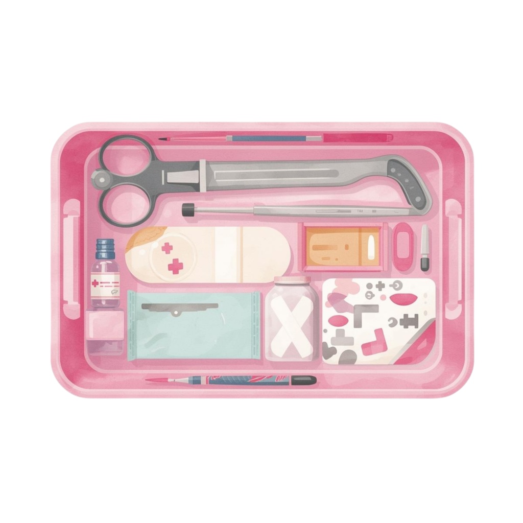 ふわふわ水彩 ナースイラストクリップアート