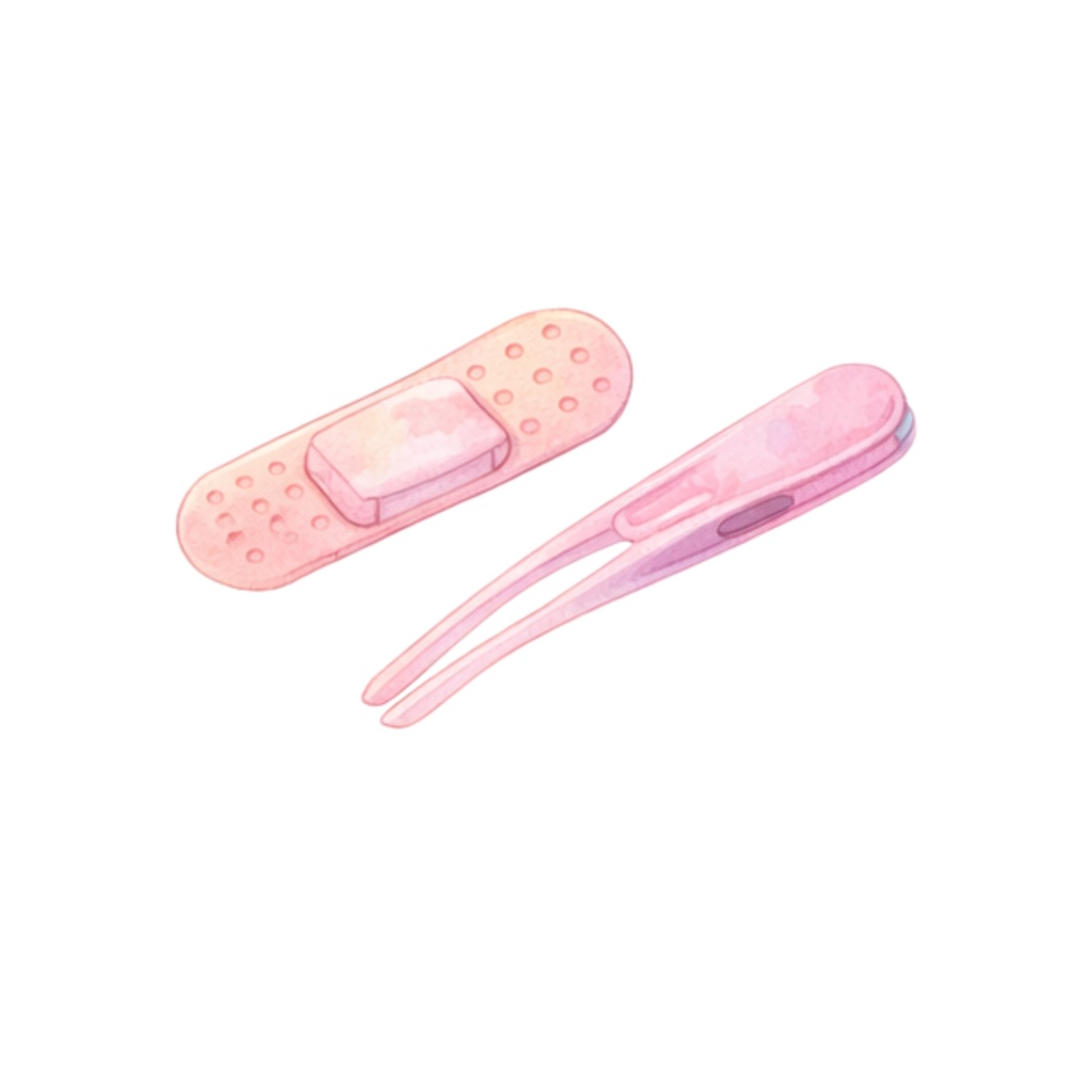 ふわふわ水彩 ナースイラストクリップアート