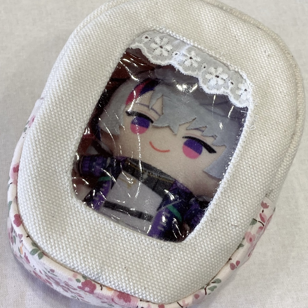 【一点物】ぱぺっとポーチ ピンク