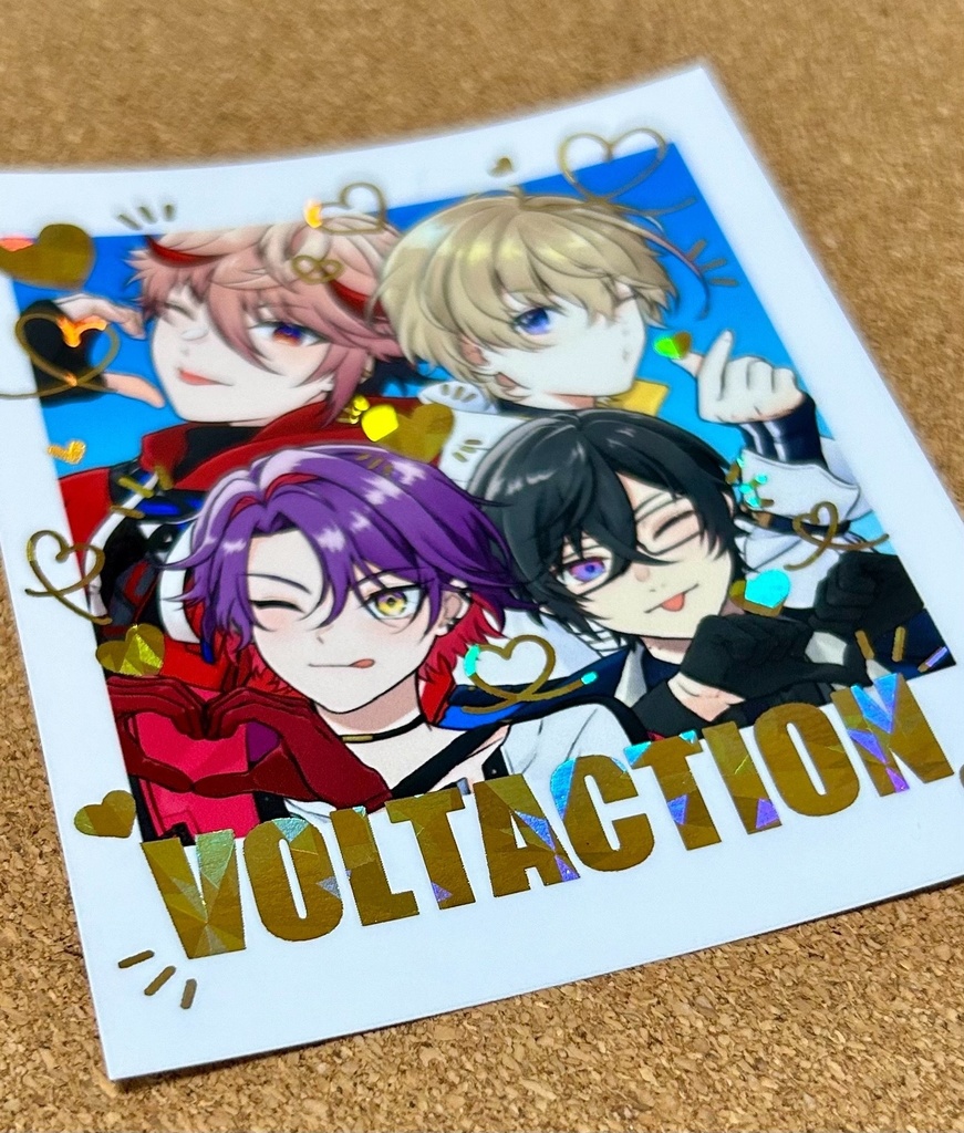 【非公式】VOLTACTIONハートホロ缶バッジ