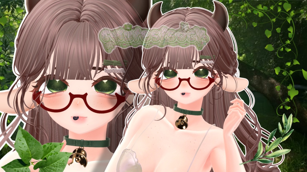 🍃Forest beauty (Mori-Kei) makeup for Kumaly 🍀