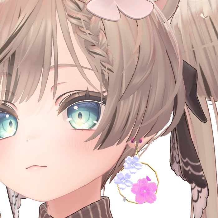 【Free】桜のイヤリング【VRC想定】