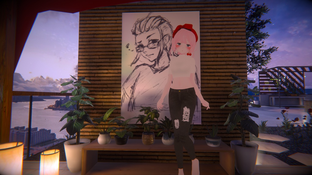 【VRC向け_薄荷対応】CROP TOP & JEANS