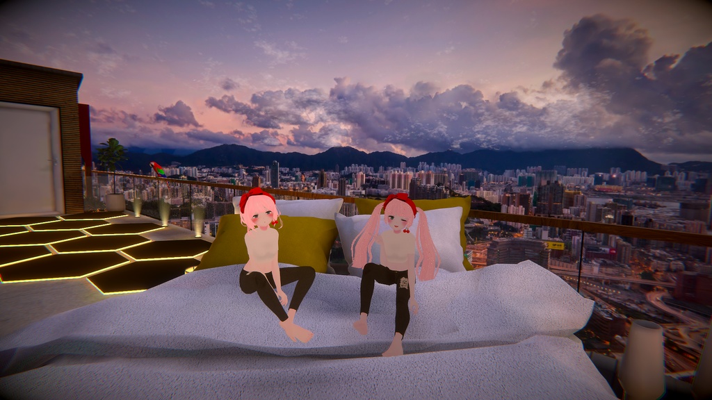 【VRC向け_薄荷対応】CROP TOP & JEANS