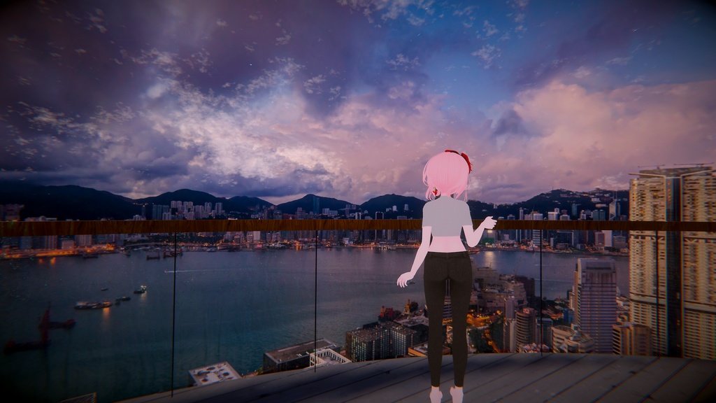 【VRC向け_薄荷対応】CROP TOP & JEANS