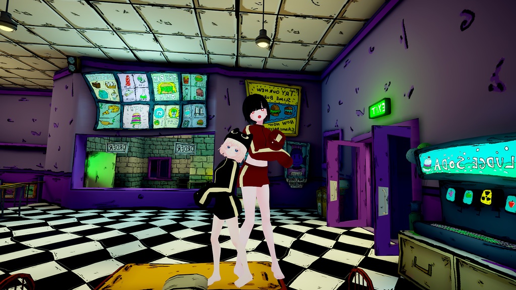 【VRC向け_Tien,ウルフェリア,薄荷,Grus 対応】トレーニングウェア