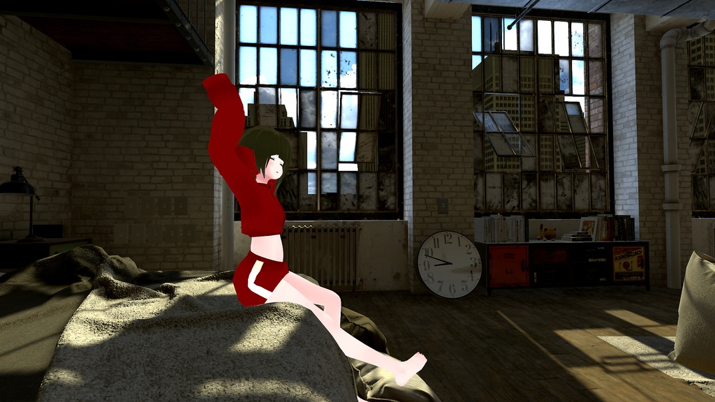 【VRC向け_Tien,ウルフェリア,薄荷,Grus 対応】トレーニングウェア