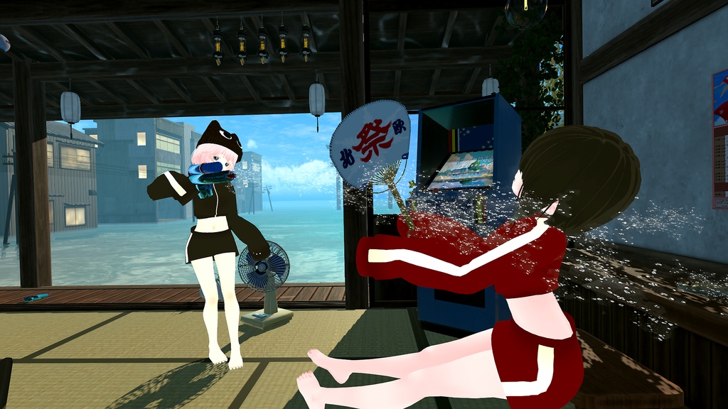 【VRC向け_Tien,ウルフェリア,薄荷,Grus 対応】トレーニングウェア