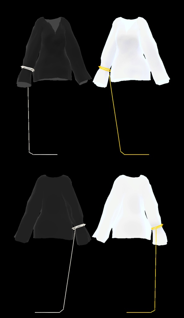 【VRC向け_Tien,ウルフェリア,京狐 対応】彼シャツ