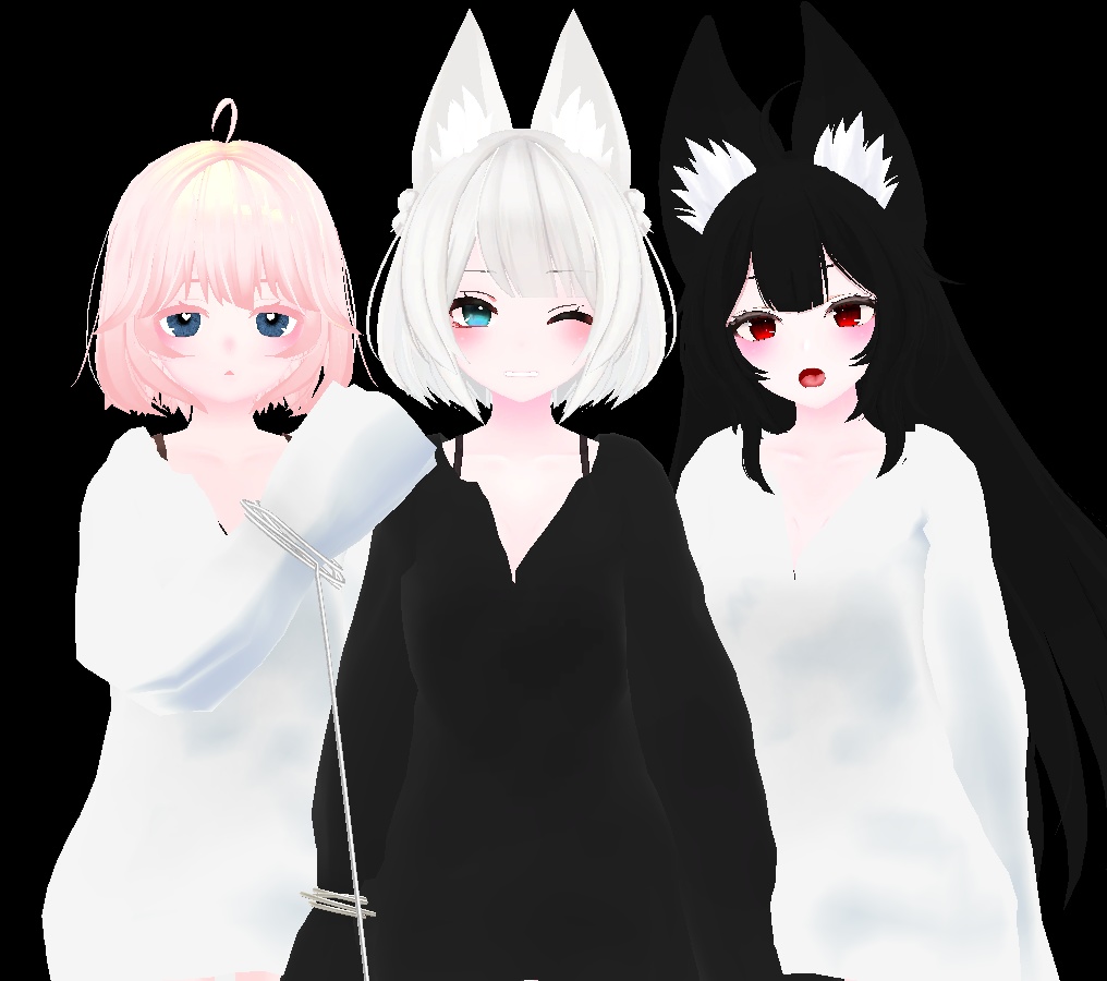 【VRC向け_Tien,ウルフェリア,京狐 対応】彼シャツ