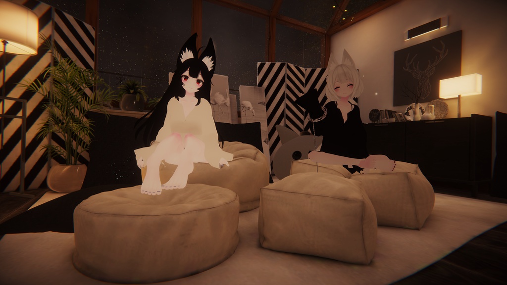 【VRC向け_Tien,ウルフェリア,京狐 対応】彼シャツ