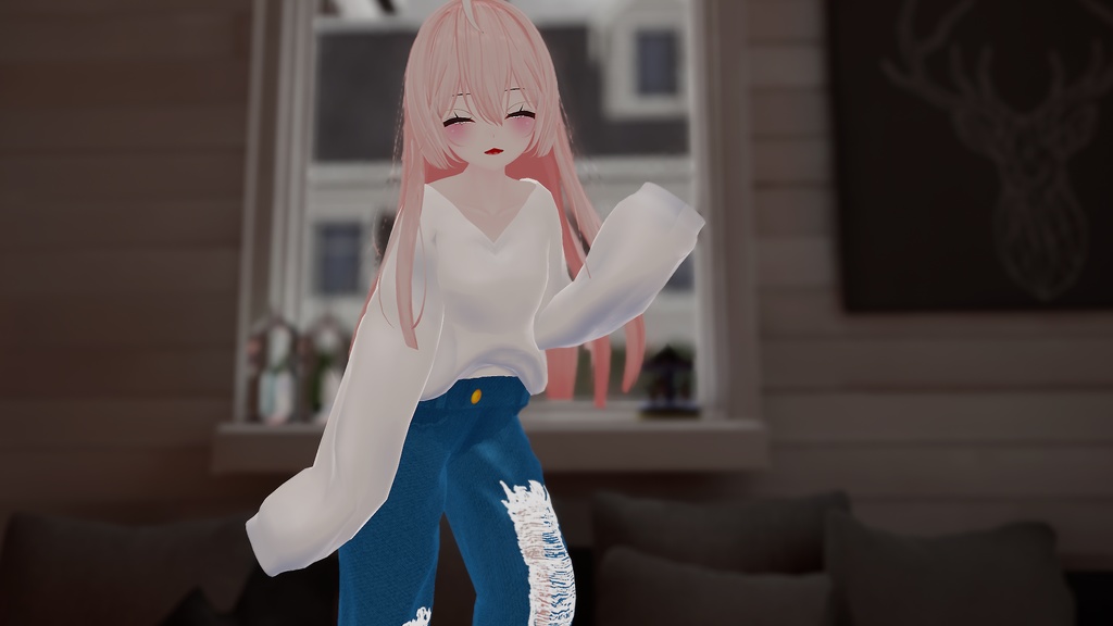 【VRC向け_ここあ対応】カジュアル春服