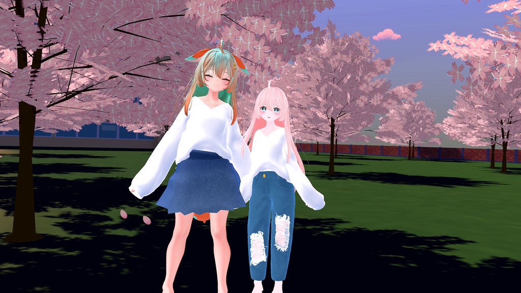 【VRC向け_ここあ対応】カジュアル春服