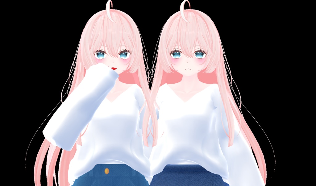 【VRC向け_ここあ対応】カジュアル春服