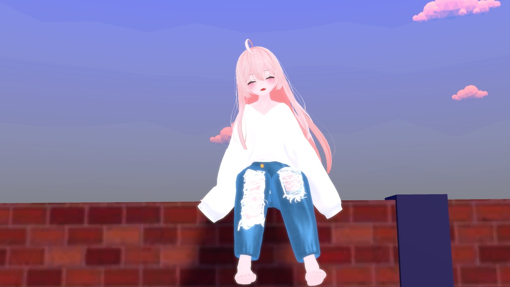 【VRC向け_ここあ対応】カジュアル春服