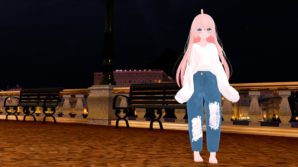 【VRC向け_ここあ対応】カジュアル春服