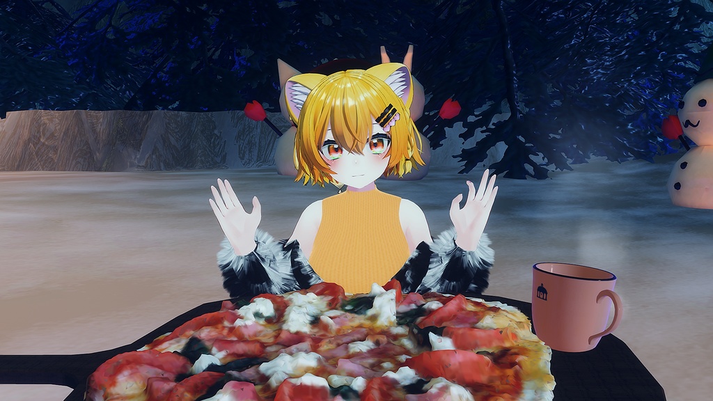 【VRC向け_ まりえる,舞夜 対応】冬はサムイ