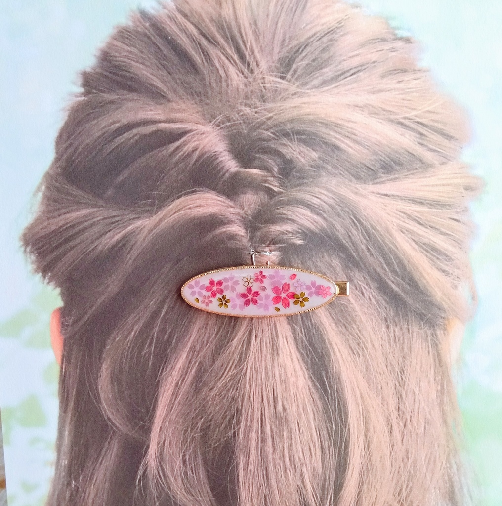 桜のヘアクリップ