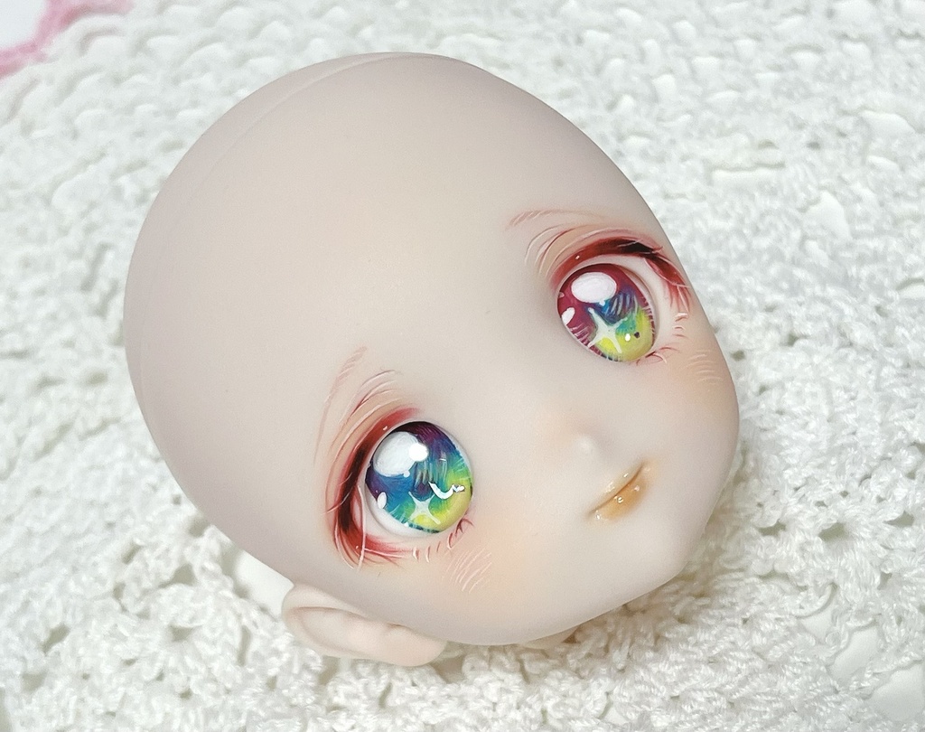 DDH-22 セミホワイト肌 カスタムヘッド＋手描きアイ