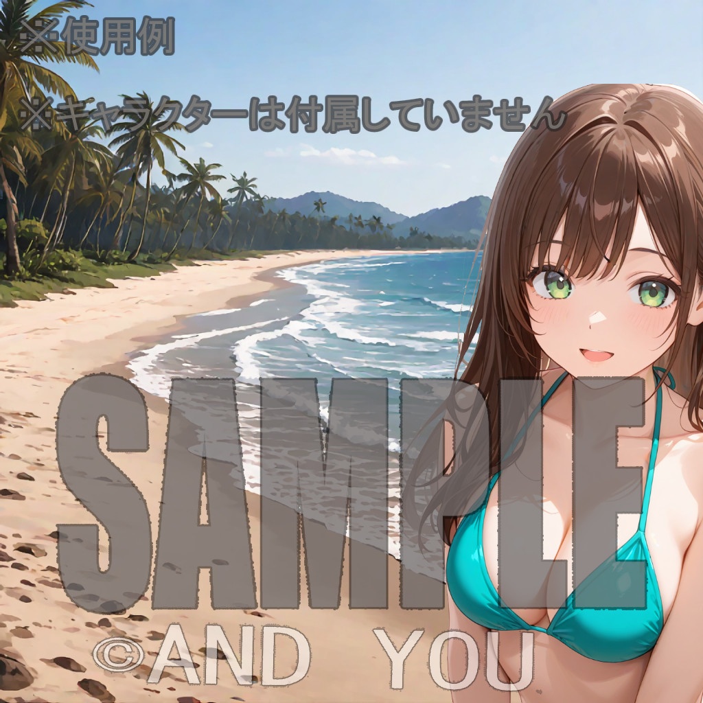 海岸(昼)背景セット|日常風景 屋外シリーズ Vol.2