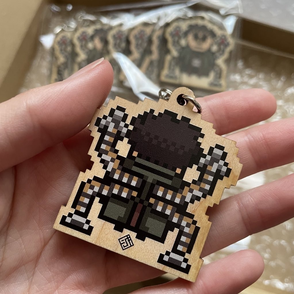 ウッドキーホルダー