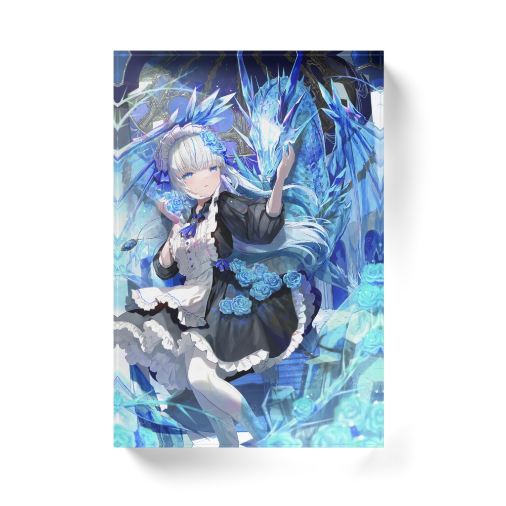 青薔薇の守護者_アクリルブロック