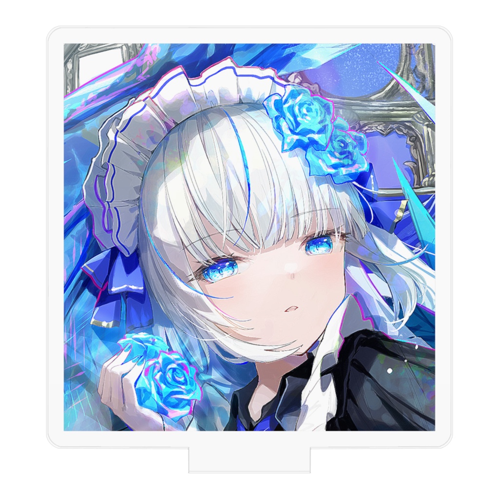 青薔薇の守護者_ミニアクリルフィギュア