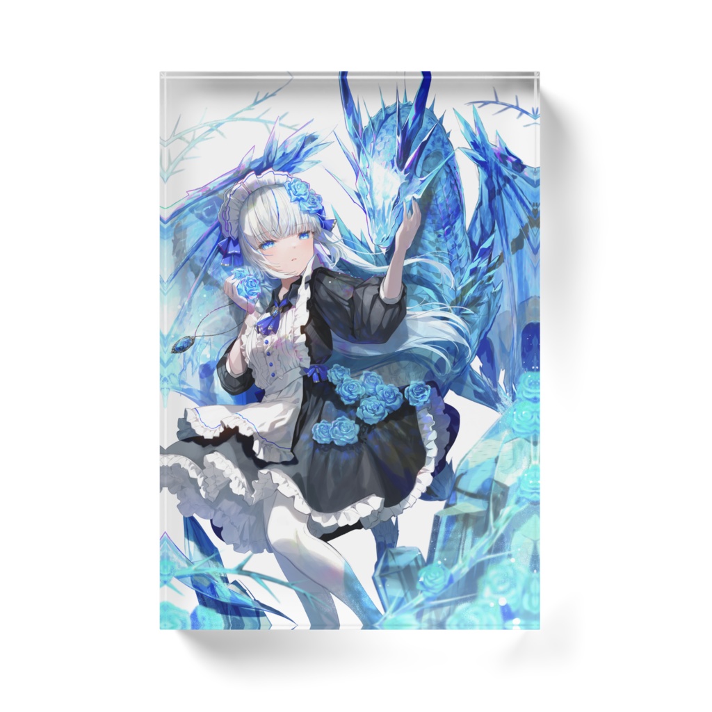 青薔薇の守護者_アクリルブロック