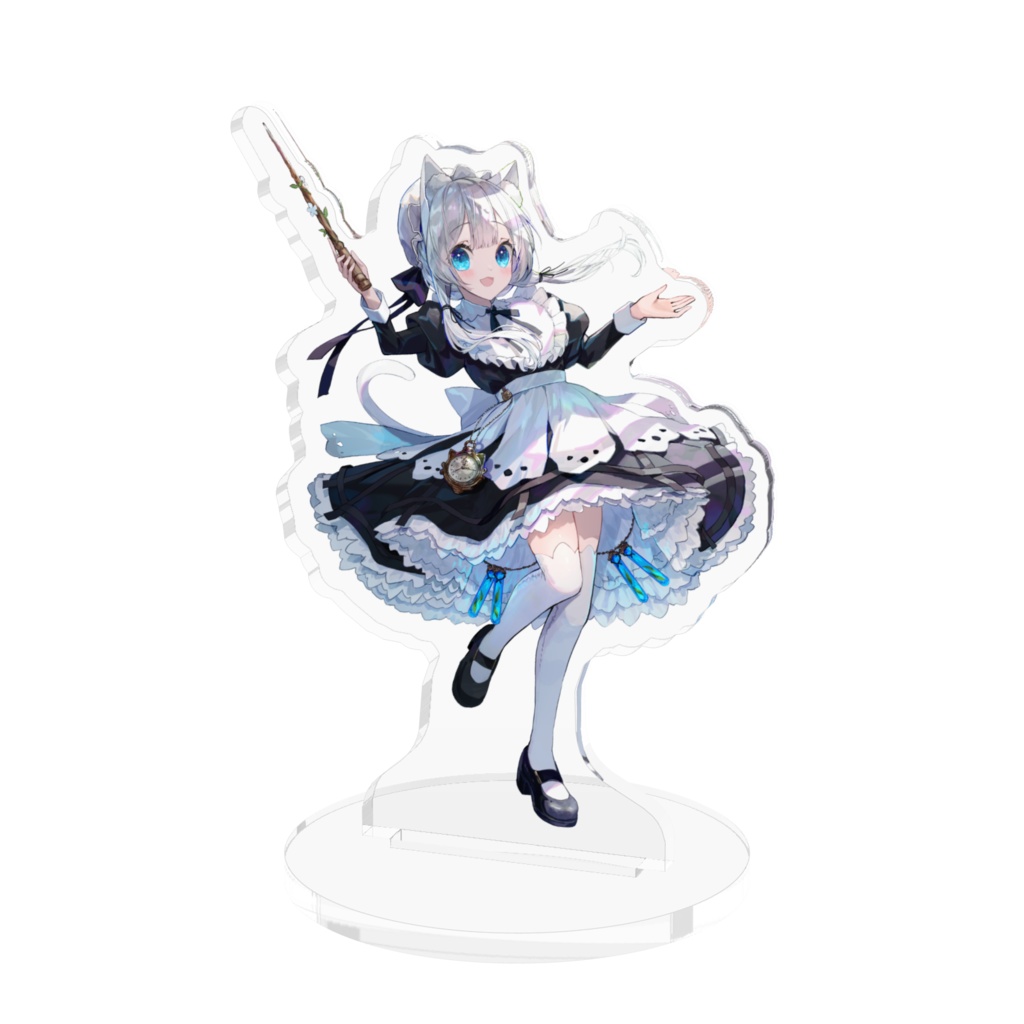 魔法使いの白猫メイド_アクリルフィギュア