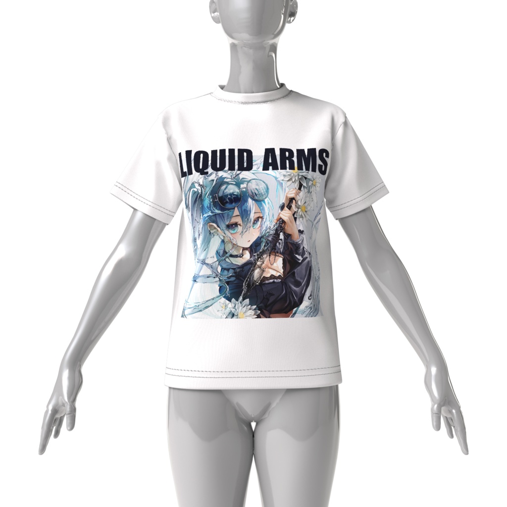 LIQUID ARMS 水ノ少女Tシャツ