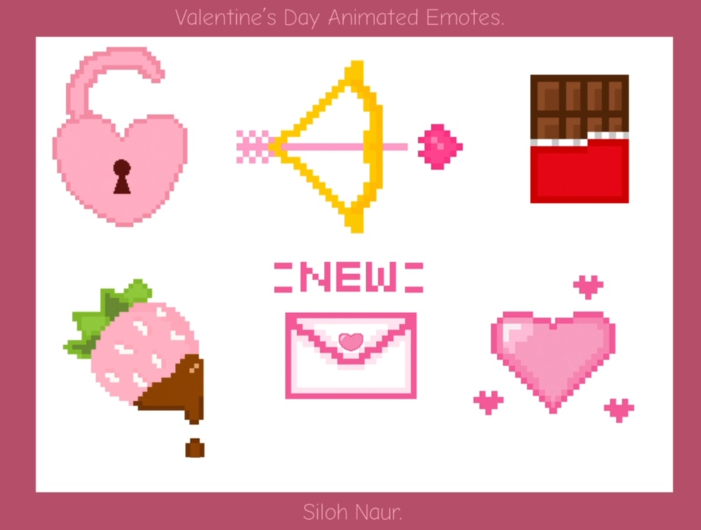 6 Valentine’s Day Animated Emotes for Vtubers