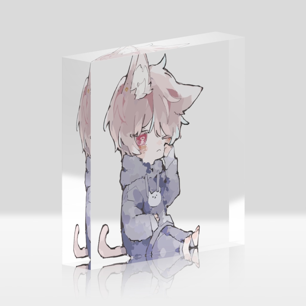 ねこおじくん アクリルブロック