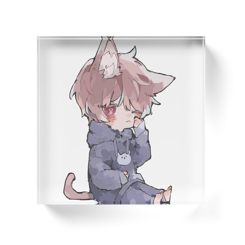 ねこおじくん アクリルブロック