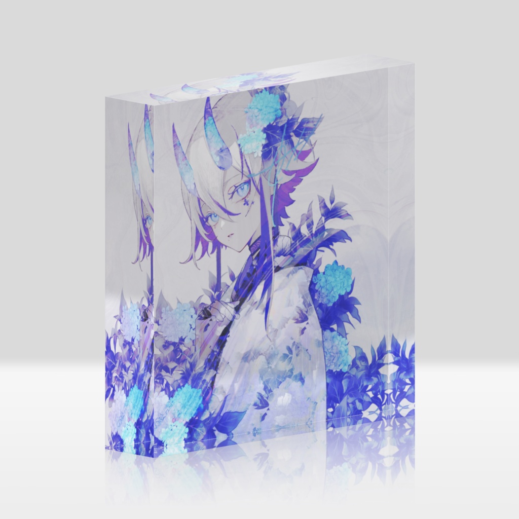【VISIONS2024コラボ】紫陽花ノ色_アクリルブロック
