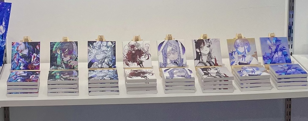 ミニチュアキャンバス/イーゼル付き