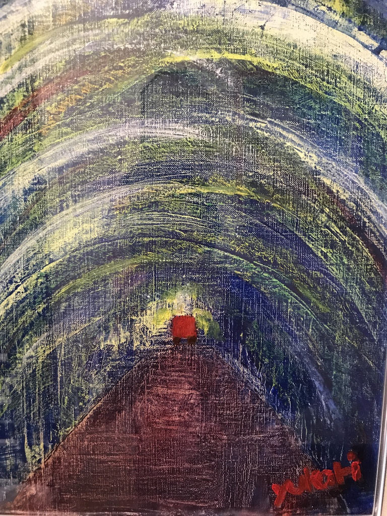 油絵軽井沢の夜