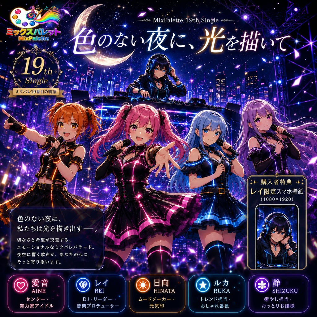 【19th Single】色のない夜に、光を描いて / MixPalette