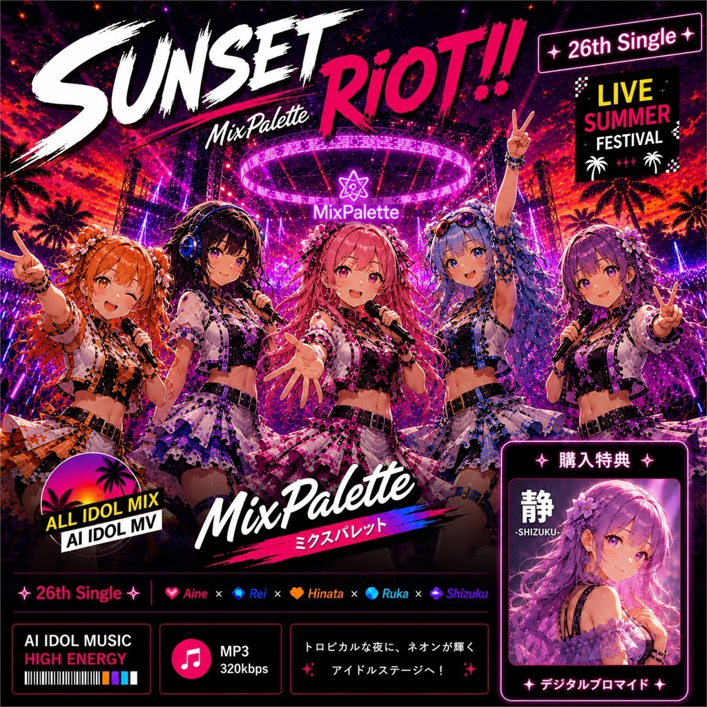 【26th Single】SUNSET RiOT!! / MixPalette