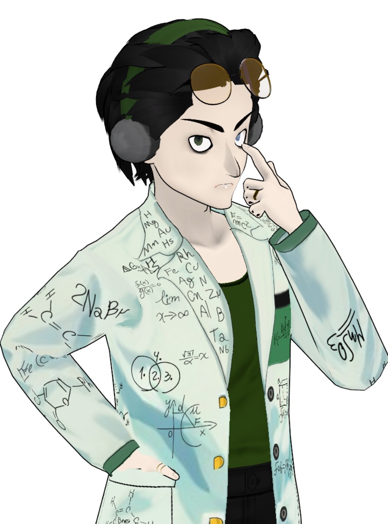 Scientist Villain Coat (Anime Style)