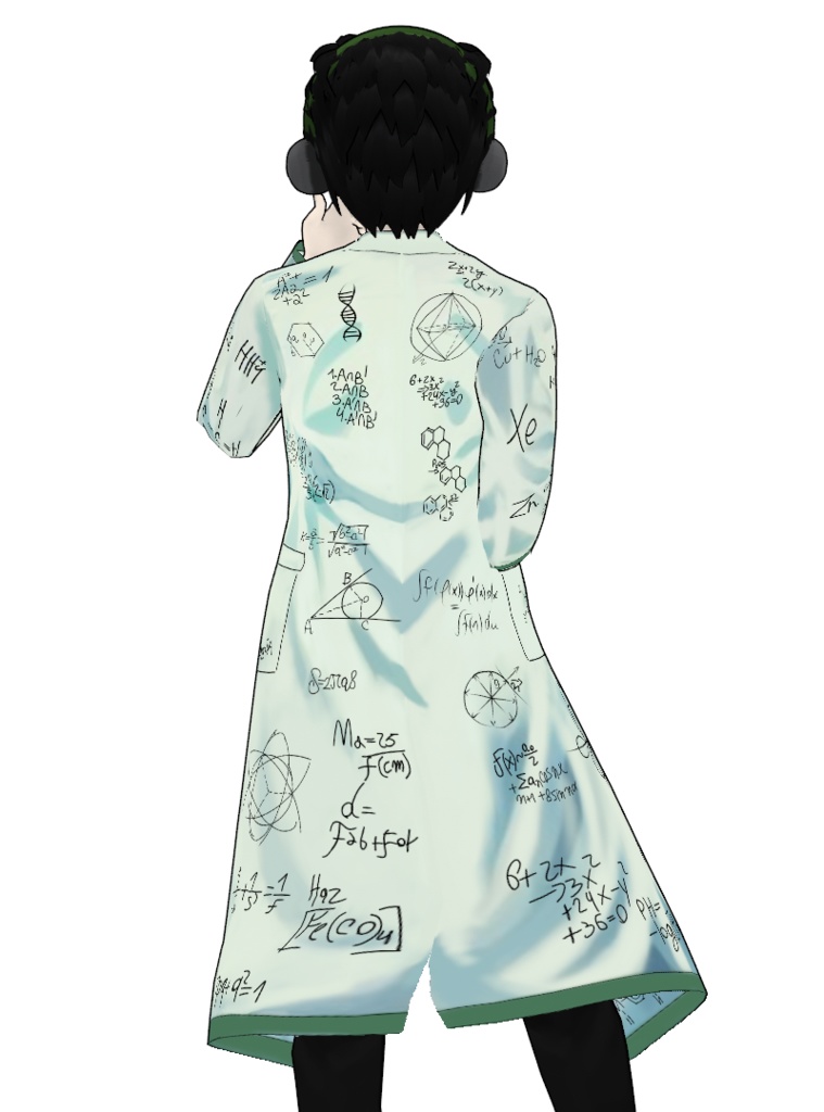 Scientist Villain Coat (Anime Style)